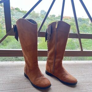 Kenneth Cole New York Boots with Bow Caramel Color Nordstrom little Girl Size 13